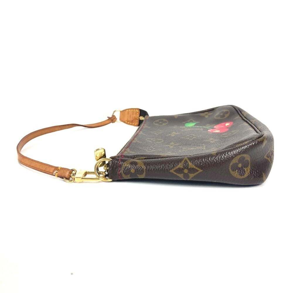 LOUIS VUITTON Authentic Brown Monogram Canvas Pochette Pouch - Picture 3 of 12